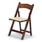Atlas Commercial Products Wood Folding Chair, Fruitwood with Ivory Pad WFC5FWIP - alternate 1